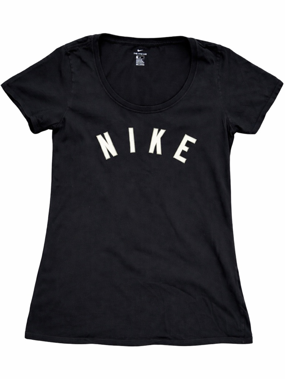 Nike Black White Graphic Tee Womens M Athleisure Workout - Picture 1 of 7